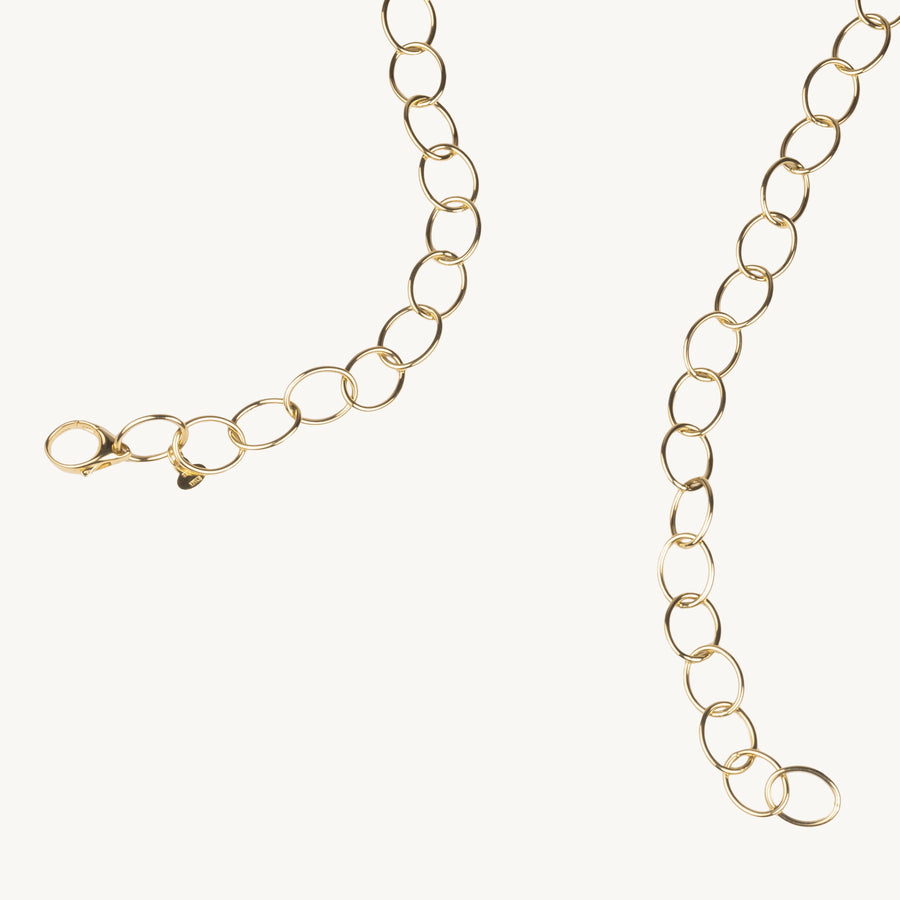 Gold Oval Open Link Chain
