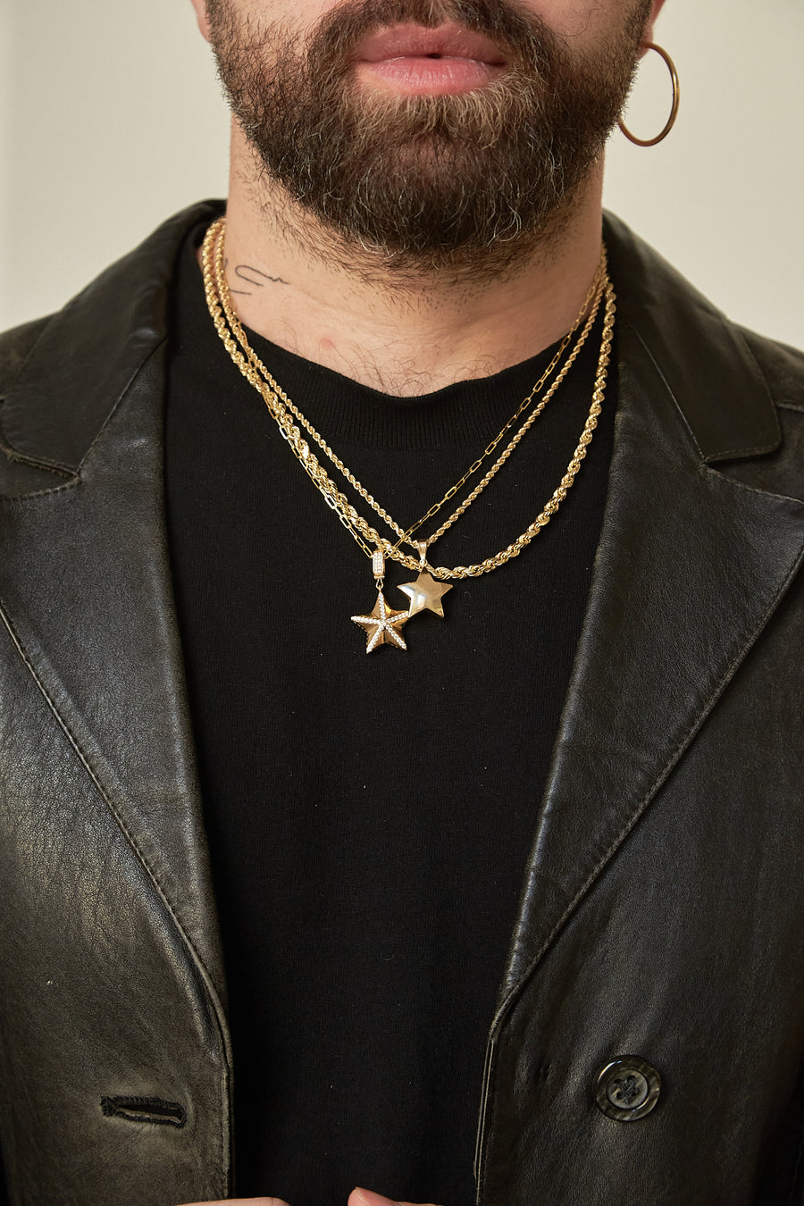 styled Gold Rope Chain