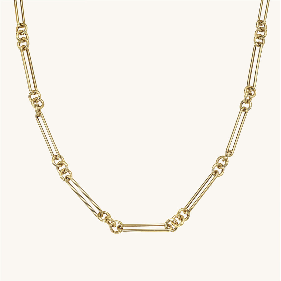 Gold Circle Ring Link Chain