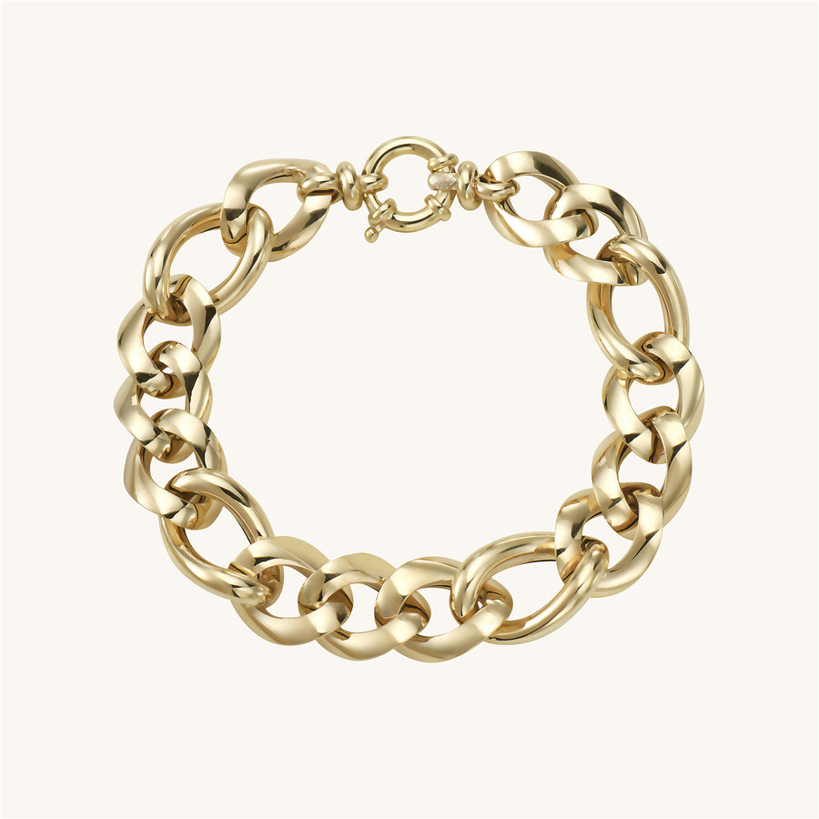 Malinda Gold Link Bracelet