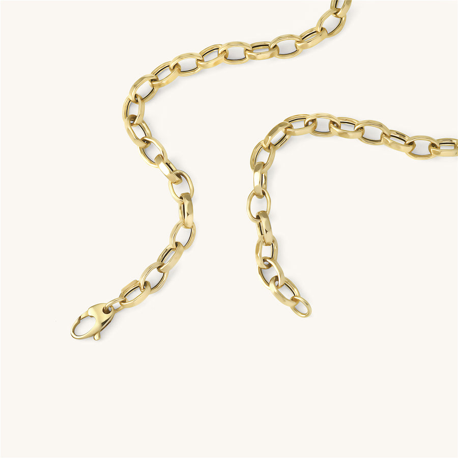 Gold Oval Link Chain