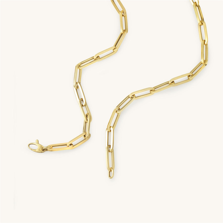 Matera Gold Paperclip Chain