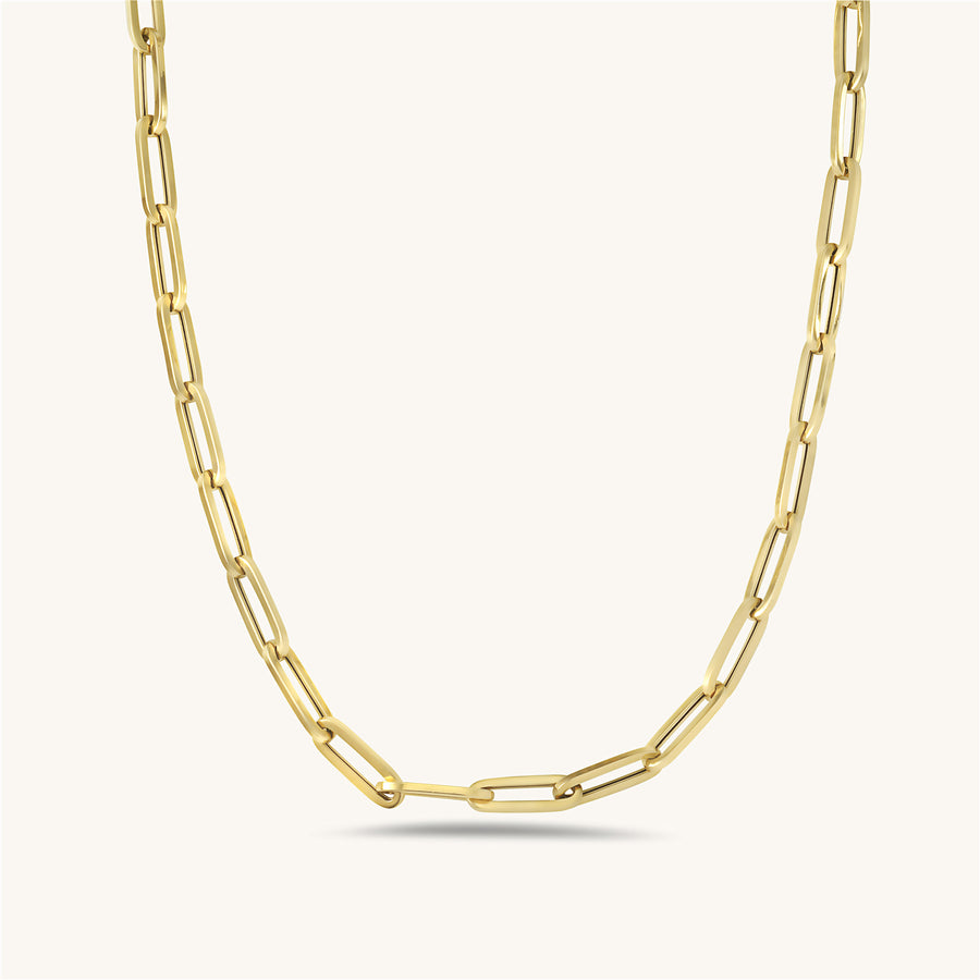 Matera Gold Paperclip Chain