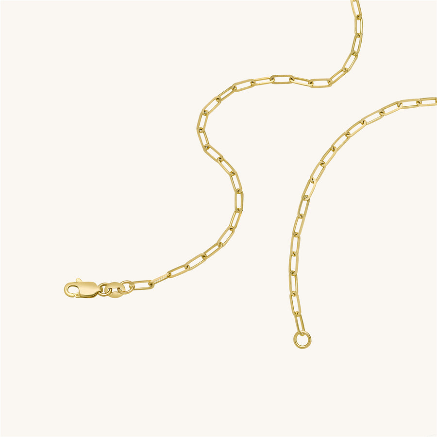 Gold Paperclip Link Chain